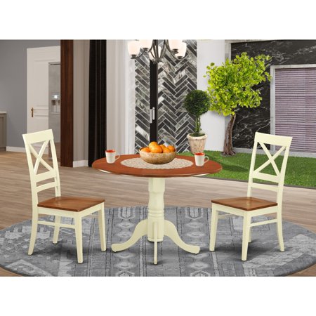 HomeStock Eclectic Elegance Table Set-Dining Table And Wooden HomeStock Chairs