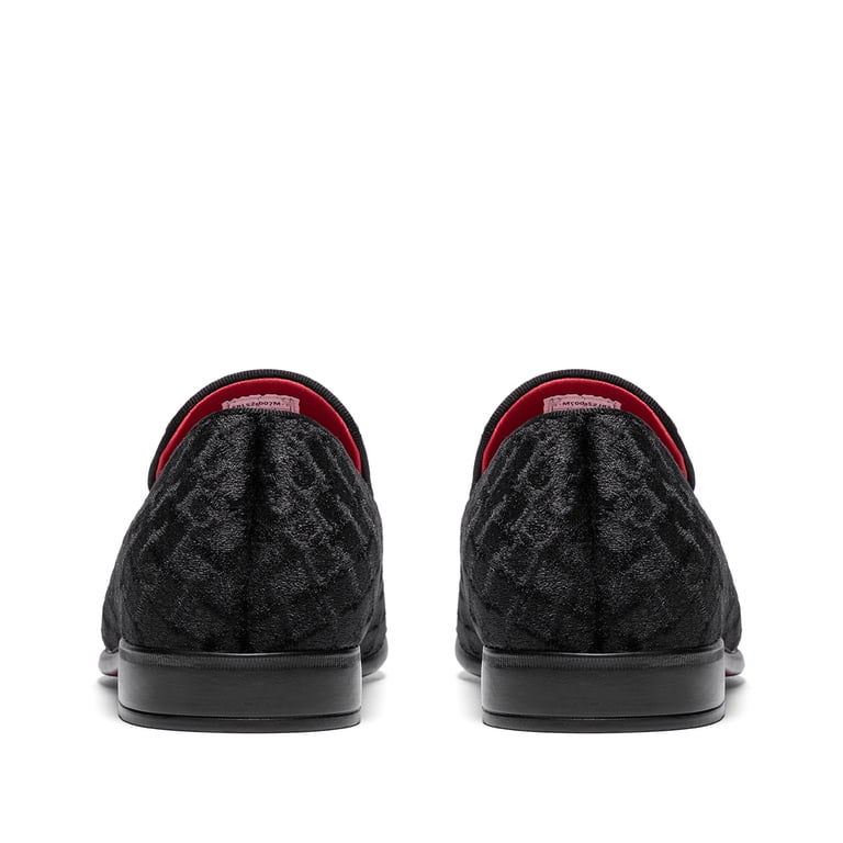 Bruno Marc Mens Burgundy Faux Leather Loafer Slip On Tuxedo Classic Formal Shoes Burgundy oxford steals the scene; unapologetically sharp  main image 3