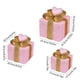 thumbnail image 3 of Caja de luz navideña con control remoto, juego de 3 cajas de regalo LED para decoración de exteriores, cajas navideñas elevadas, decoración de regalo para interiores y exteriores, patios, caja decorat, 3 of 7
