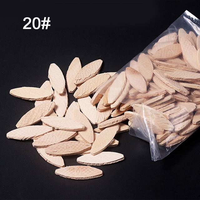 100 Uds galletas de unión de madera de haya resistente unión más estrecha galletas de unión de madera de alta estabilidad tamaño 20