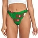 thumbnail image 1 of Fotbe Cute Santa Tanga Sin Costuras para Mujer con Estampado – Panties Invisibles, Transpirables y Cómodos para Uso Diario-Large, 1 of 6