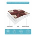 thumbnail image 4 of Twin XL Quilt Bedding Set, Texas Star Vintage Reversible Summer Quilt 3 Pieces, Red Berry Retro Art Farmhouse Lightweight Bedspreads Coverlets with 2 Pillow Shams for All Seasons, 4 of 5