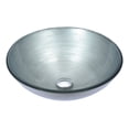 thumbnail image 5 of Gardena Series Deco-Glass Vessel Sink in Brushed Silver, 5 of 5
