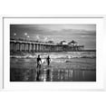 thumbnail image 2 of Art.com Black California Series - Huntington Beach Surf City Photographic Print by Philippe Hugonnard, White Frame Wall Art, 29" x 21", 2 of 5