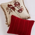thumbnail image 2 of Villa Lugano de Levtex Home - Astrid - Cojín decorativo (45 x 45 cm) - Pájaro - Rojo burdeos, marrón, crema y gris pardo, 2 of 3