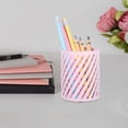 thumbnail image 5 of Voiceine Desk Organizer Pen Holder for Desk Metal Pencil Organizer Round Pencil Cup Modern Cute Pen Stand Holder for Office Supplies, 5 of 10