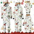 thumbnail image 5 of Generic Family Christmas Pajamas Matching Sets Christmas Pajamas for Family Holiday Family Sleepwear Set Long Sleeves Pant Christmas Jumpsuits Snowflakes Santa Christmas Xmas Jammies, 5 of 5