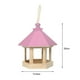 thumbnail image 5 of Xihbxyly Comedero de Madera para Pájaros, Diseño Hexagonal Colgante, Techo para Proteger Del Sol y La Lluvia, Atrae Pinzones, Azulejos y Más, Decoración para Jardín, Fácil de Llenar y Limpiar, 20 X 1, 5 of 7