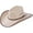 Beige, variant on RESISTOL Hicktown - Mexican Palm Straw Cowboy Hat Small Verde