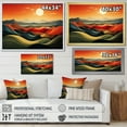 thumbnail image 5 of Designart "Fields of Serenity Minimalist Multicolor III" Extra Large Landscapes Framed Wall Art - Traditional Red Meadow Entryway Framed Wall Art Print, 5 of 7