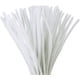 thumbnail image 2 of Limpiadores de pipas para manualidades, 100 unidades de varillas de chenilla de 6 mm x 30 cm, flexibles y flexibles, ideales para esculpir y manualidades infantiles (100 unidades, blancas), 2 of 5