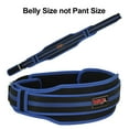 thumbnail image 3 of MRX Weight Lifting Belt with Double Back Support Gym Training 5" Wide Belts&nbsp;Black / Blue L, 3 of 5