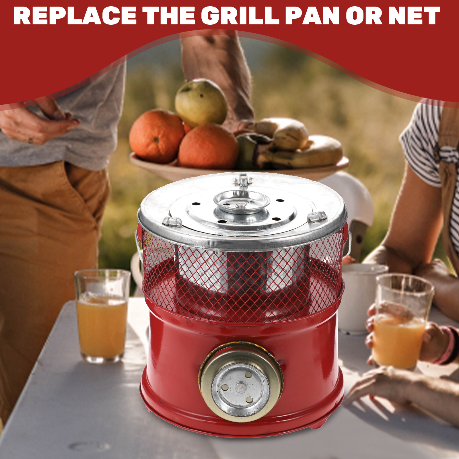 1 Set Household Charcoal Burner Charcoal Stove Heater Home Barbecue Stove with Handle