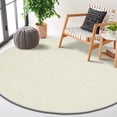 thumbnail image 4 of Delara Premium Handwoven Wool and Jute Area Rug, 6' Round, Natural Boucle, 0.25" Thick, Soft & Durable for Living Room, Bedroom, Entryway, 4 of 7