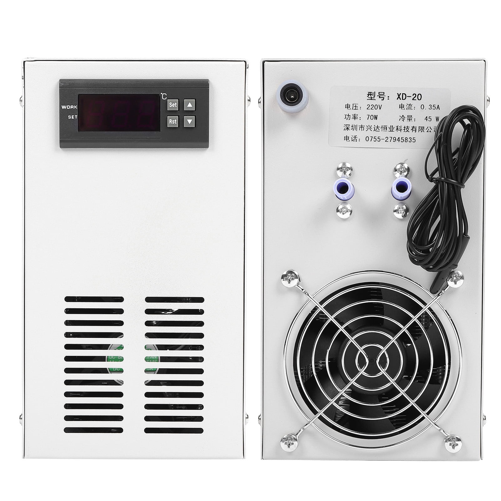 Aquarium Chiller, Water Chiller 100-240V Water Cooler Fish Tank Cooling System For Water Tanks And Sea Water Tanks