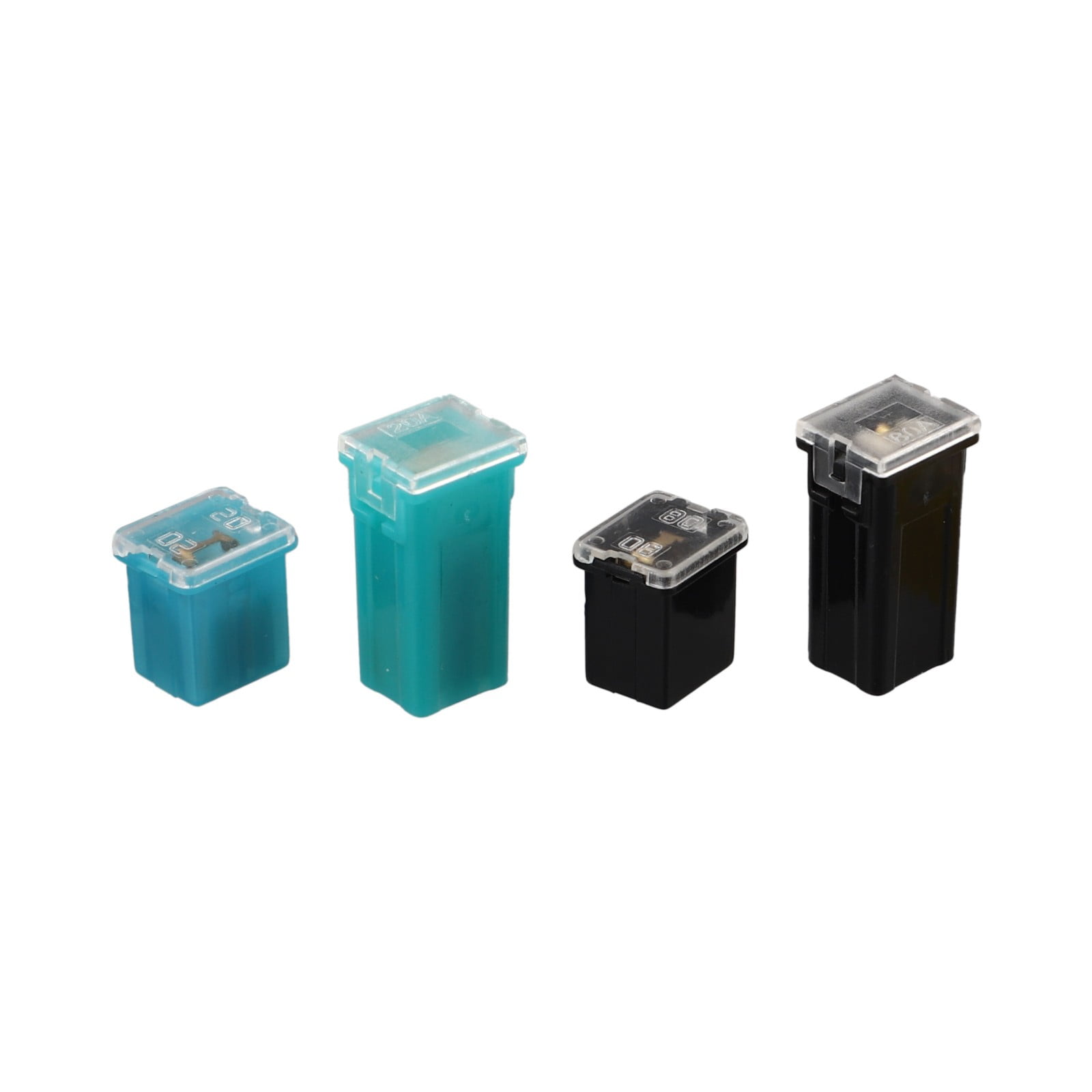 36Pcs Car Fuse Assortment Kit Tall/Std And Low Profile Box Shaped 20A/30A/40A/50A/60A/80A Car Blade Fuse Set