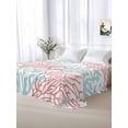 thumbnail image 6 of Red Blue Coral Coastal Flat Sheets Only King Size, Soft Breathable Bed Top Sheets for Mattress, Summer Beach Seaside Nautical Luxury Bedding Flat Sheets for Home Hotel Bedroom Bed Protection, 6 of 9