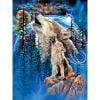 thumbnail image 1 of Cuadros Decorativos 5D DIY Diamante Pintura Luna Lobo Taladro Completo Rhinestone Mosaico Arte Imagen Kit Likrtyny embutido en tela, 1 of 9