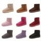 thumbnail image 5 of Botas de nieve de invierno para estudiantes femeninas, estilo coreano, cálidas, con forro polar, gruesas, planas, de algodón, botas de nieve de tubo corto de gamuza, 5 of 6