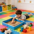 thumbnail image 4 of Kids Sandbox Tray Play Mat Foldable Sand Tray Tear Resistant Non Woven Fabric for Children Sensory Play, 4 of 7
