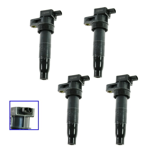 TRQ Ignition Coil KIT SET of 4 for Sonata Optima Rondo Magentis 2.4L ICA61580 Fits select: 2006-2008 HYUNDAI SONATA, 2006-2008 KIA OPTIMA