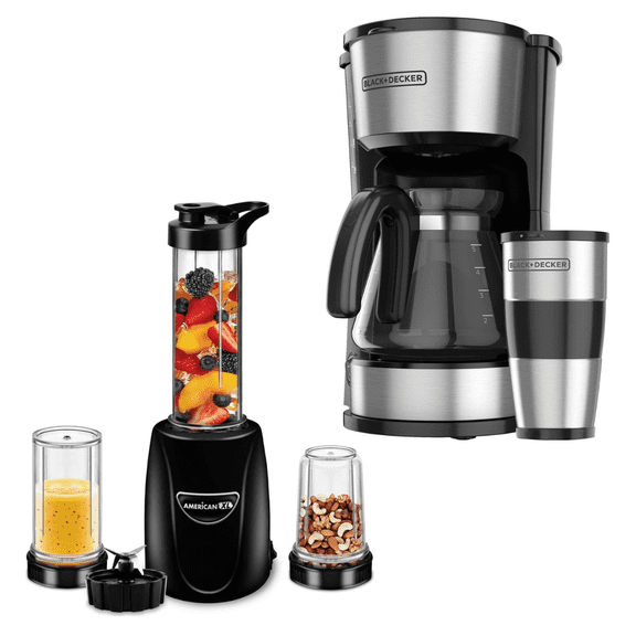 Licuadora Nutri Procesadora Alimentos Cafetera 5 tazas Combo negro Black & Decker