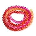 thumbnail image 3 of 20 strand Transparent Glass Beads Strands Segmented Multi-color Beads Faceted(32 Facets) Round Brown 4~4.5mm Hole: 1mm 87~93pcs/strand 32~33cm, 3 of 4