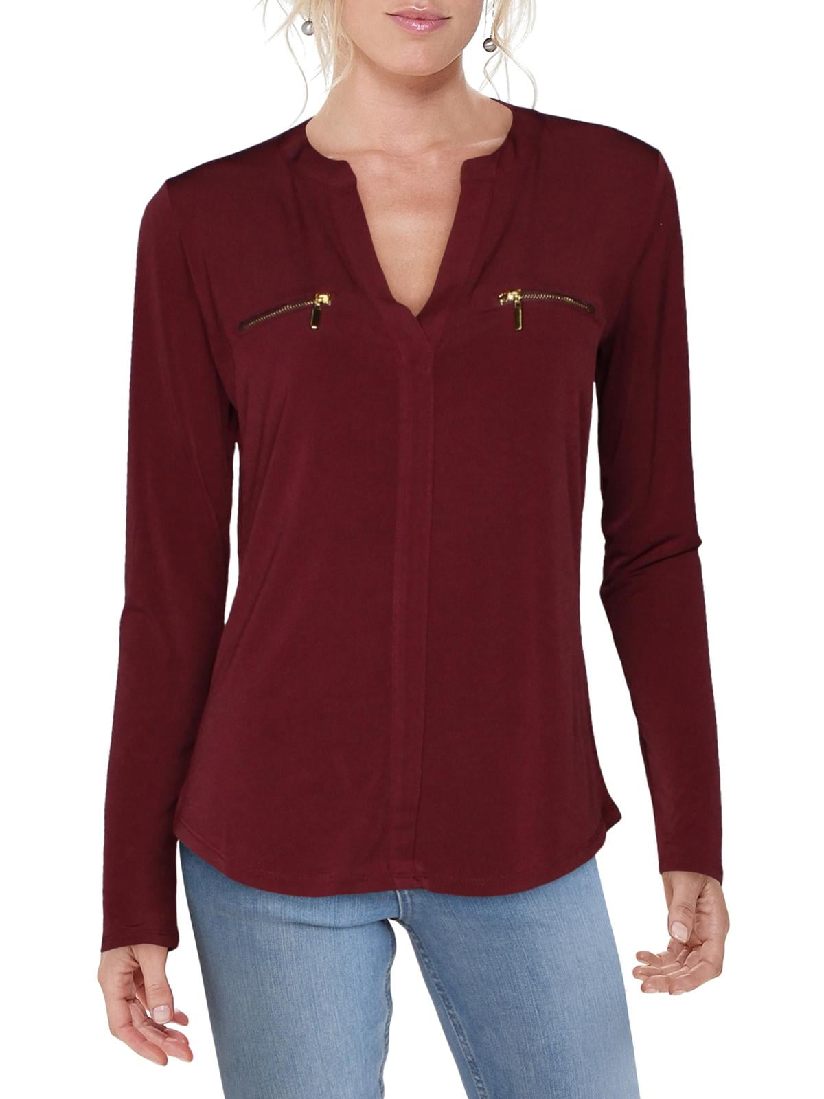 womens zip blouse