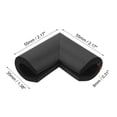 thumbnail image 2 of Protectores de esquina de mesa, paquete de 8, 55x35x8mm - Almohadillas protectoras de borde de mesa de muebles de espuma de goma (negro), 2 of 6