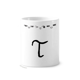 thumbnail image 1 of Alfabeto griego Tau negro silueta Taza de cepillo de dientes, 1 of 3