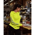 thumbnail image 3 of Women's Hi-Vis UPF Hooded Banner Long Sleeve T-Shirt | CAT® WORKWEAR, 3 of 3