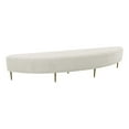 thumbnail image 1 of TOV Furniture Bianca Cream Velvet King Size Bench, 1 of 6