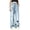 Sky Blue, variant on Edvintorg 8-16 Years Jeans for Girls Fashion Mid Waisted Casual Baggy Straight Leg Denim Pants with Pocket Street Style Workwear Trouser