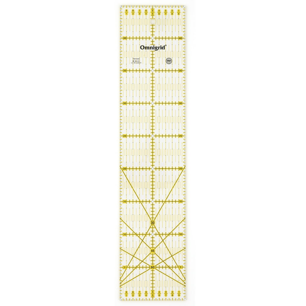 Omnigrid 10cm x 45cm Metric Ruler, Rectangle Quilter's Ruler Walmart