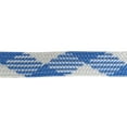 thumbnail image 2 of Light Blue / White Thick 3/4" Width Flat Athletic Sneaker 54 Inch Shoelaces, 2 of 2