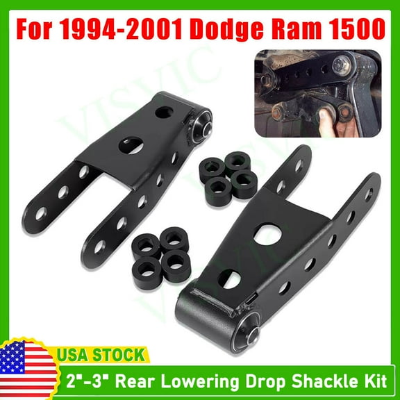 For 1998-2009 Ford Ranger 2"-3" Rear Lowering Drop Shackle Kit