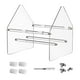 thumbnail image 3 of Soporte organizador de almacenamiento de discos de vinilo acrílico, accesorios transparentes, estante organizador práctico para revistas, periódicos y Hugo estante para discos de vinilo, 3 of 7