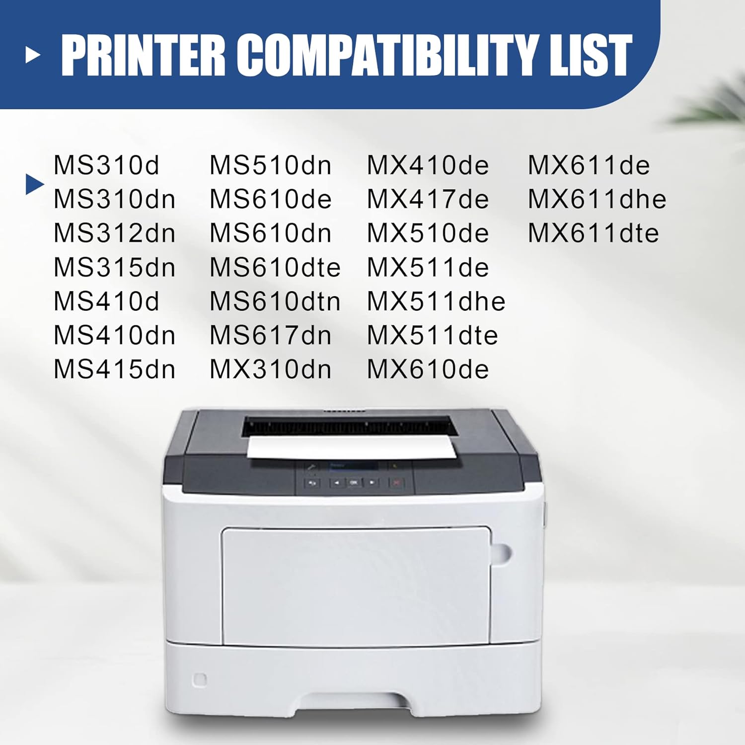 Tambour D'imprimante Lexmark 500ZA Noir - Compatible MS310D - 60 000 Pages - Authentique Et Original - 6