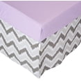 thumbnail image 1 of Bacati Ikat Lilac/Grey 6 Pc Crib Set with 4 Muslin Blankets, 1 of 4