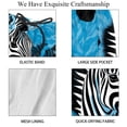 thumbnail image 4 of luoweisi Men's Beach Shorts Quick Dry Swim Trunks with Mesh Lining Zebra L, 4 of 5