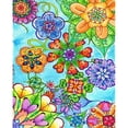 thumbnail image 1 of Kit de pintura al óleo de flores coloridas por números, cuadro de arte de pared para decoración del hogar DIY Tmvgtek decoración de arte en el hogar, 1 of 9