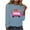 Blue, variant on CLOISE Breast Cancer Shirts Women Long Sleeve Crewneck Shirts Ribbon Oversized Breast Cancer Fight Tops Cute Comfy Tshirts Cancer Survivor Gifts Outfits Army Green XL