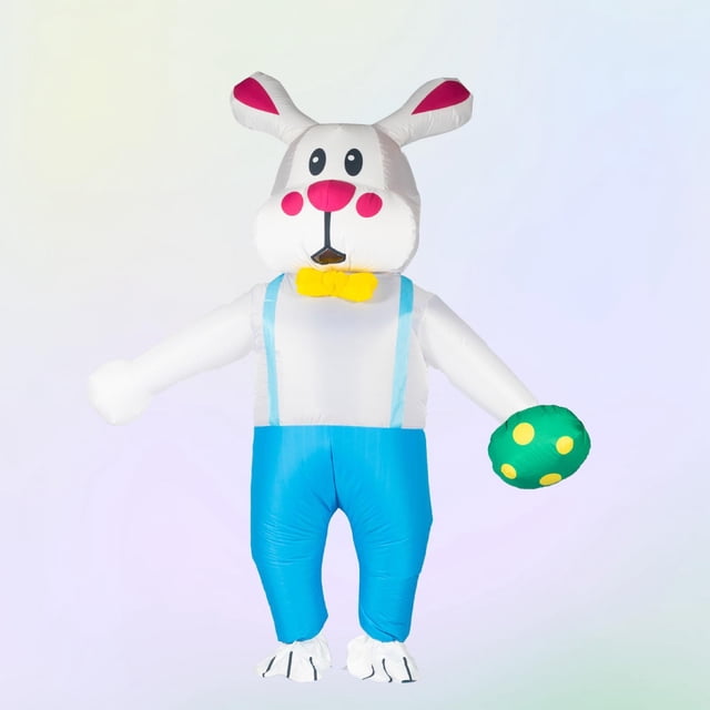 Easter Inflatable Rabbit Costume Clothes Cosplay Party Unisex Costume Bunny Suit