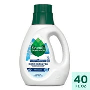 Seventh Generation Concentrated Liquid Laundry Detergent Fragrance-Free, 40 fl oz
