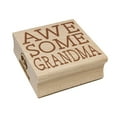 thumbnail image 1 of Awesome Grandma Fun Text Square Rubber Stamp Stamping Scrapbooking Crafting - Small 1.25in, 1 of 7