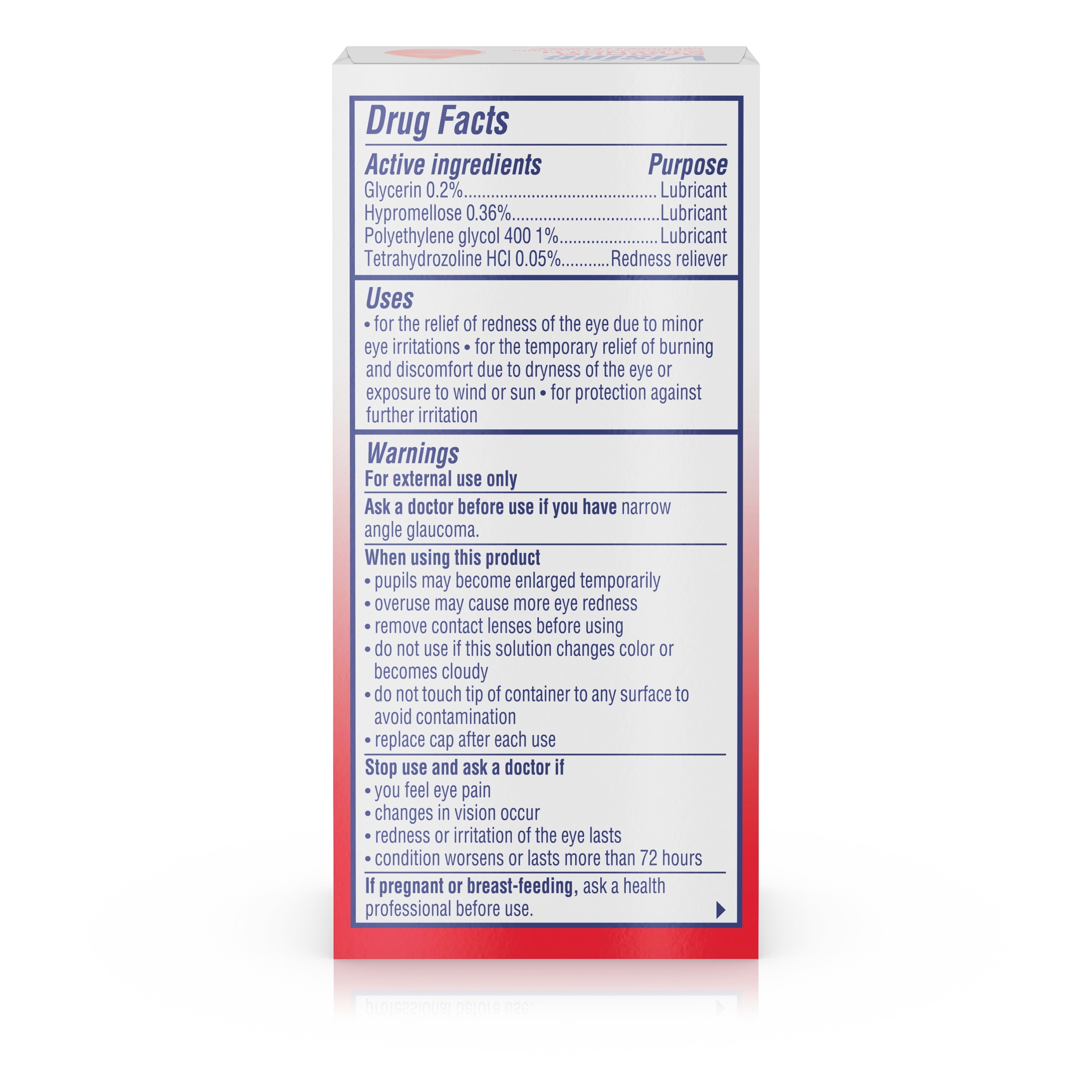 Visine Max Strength Redness Relief Formula Eye Drops, 0.5 fl. oz