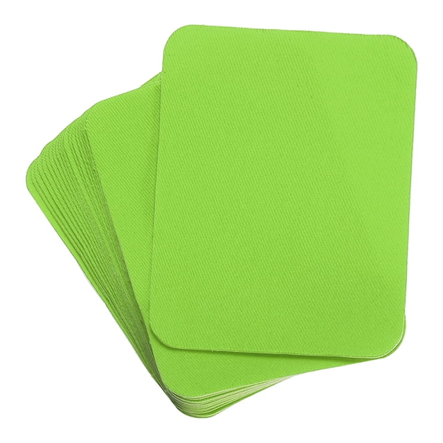 Parche de tela Uxcell, parches termoadhesivos 4.1"x3.0" para reparar y decorar ropa, pantalones, bolsas, paquete de 20, verde hierba
