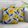thumbnail image 3 of Spring Pillow Covers Rustic Art Flower Decorative Throw Pillow Cases Outdoor Farmhouse Decor Square Cushion Cover for Sofa Couch Bed, 3 of 5