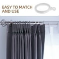 thumbnail image 3 of MYTAKEND 12pcs Plastic Curtain Rings Curtain Hanging Rings Curtain Hanging Rings Replacement Curtain Rings With Eyelet Curtain Rod Drapery Rings, 3 of 6