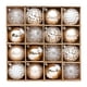 thumbnail image 5 of Bolas navideñas de plástico irrompibles | Juego de 16 bolas de purpurina galvanizadas con forma de pavo real para decorar el árbol y el hogar | Decoraciones navideñas seguras para niños, 5 of 7